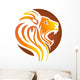 lion logo,lion head symbol,cat carnivore icon Wall Decal