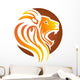 lion logo,lion head symbol,cat carnivore icon Wall Decal