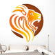 lion logo,lion head symbol,cat carnivore icon Wall Decal
