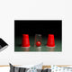 Red Ball Hidden under Wall Decal