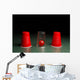 Red Ball Hidden under Wall Decal
