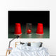 Red Ball Hidden under Wall Decal