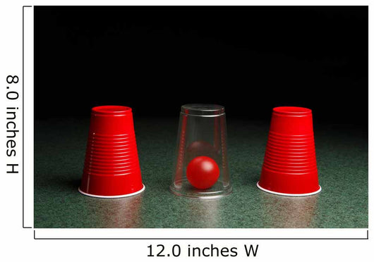Red Ball Hidden under Wall Decal