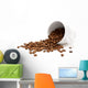 Scattered Coffee Beans Wall Decal