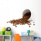 Scattered Coffee Beans Wall Decal