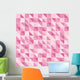 Mosaic pattern of pink triangles Wall Mural