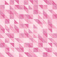 Mosaic pattern of pink triangles Wall Mural