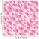 Mosaic pattern of pink triangles Wall Mural