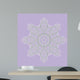 White Round Pattern Wall Mural