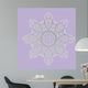 White Round Pattern Wall Mural