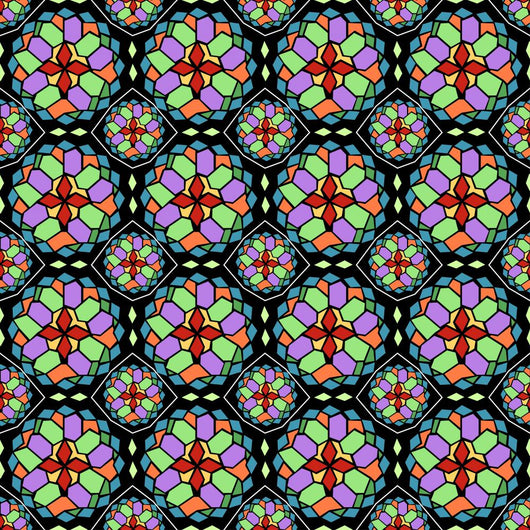 Mosaic glass seamless pattern Wall Mural