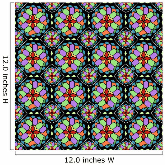 Mosaic glass seamless pattern Wall Mural