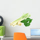 Lemongrass and Kaffir lime leaf isolated on white background Wall Decal
