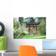 Japanese Garden with Torii Wall Decal
