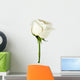 White rose close-up Wall Decal