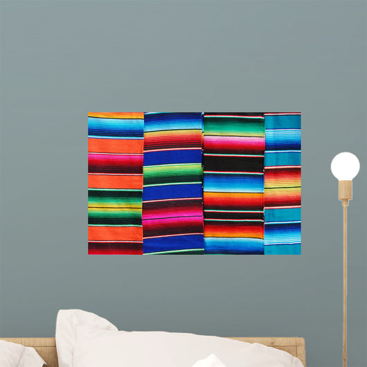 mexican blankets 3 Wall Mural