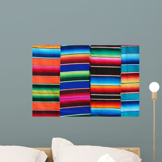 mexican blankets 3 Wall Mural