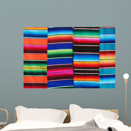 mexican blankets 3 Wall Mural
