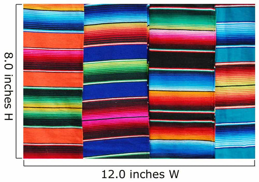 mexican blankets 3 Wall Mural