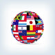 World Flags Wall Decal