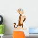Cute Monkey Cartoon Wall Decal