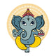 Hindu God Ganesha. Wall Decal