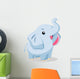 Illustration of cute elephant Wall Decal