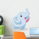 Illustration of cute elephant Wall Decal