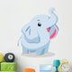 Illustration of cute elephant Wall Decal