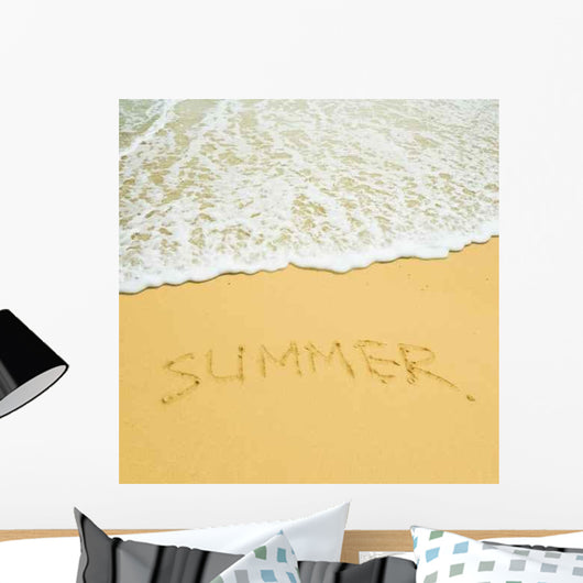 Summer Written Sandy Tropical Wall Decal