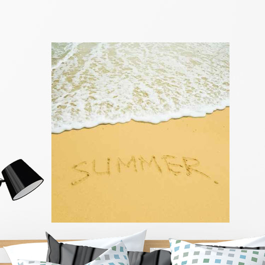 Summer Written Sandy Tropical Wall Decal