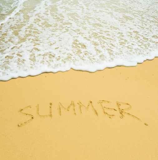 Summer Written Sandy Tropical Wall Decal
