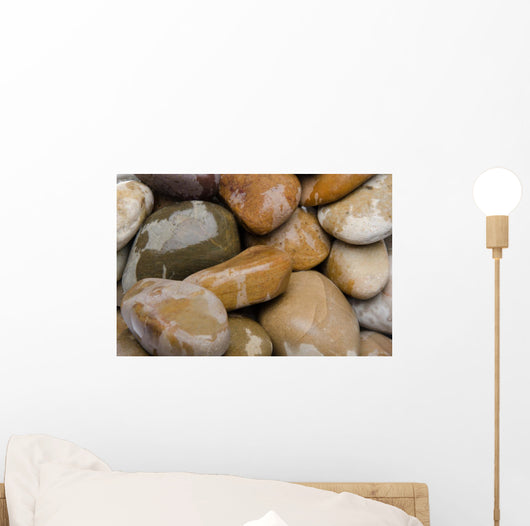Wet Pebbles Wall Mural