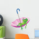 Frog and Umbrella Wall Decal