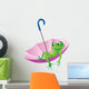Frog and Umbrella Wall Decal