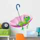 Frog and Umbrella Wall Decal