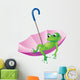 Frog and Umbrella Wall Decal