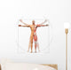 Human anatomy displayed as the vitruvian man Wall Decal