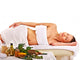 Woman getting spa treatment . Wall Mural