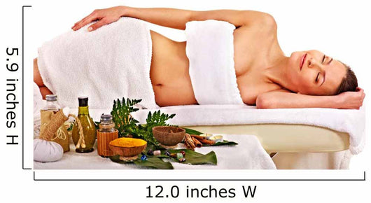Woman getting spa treatment . Wall Mural