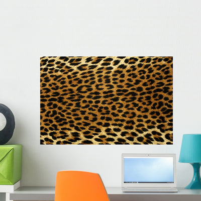 Leopard Spots Wall Decal shown on a wall