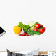 fresh ripe vegetables on white background Wall Decal