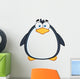 Cute Penguin Cartoon Mascot Wall Decal