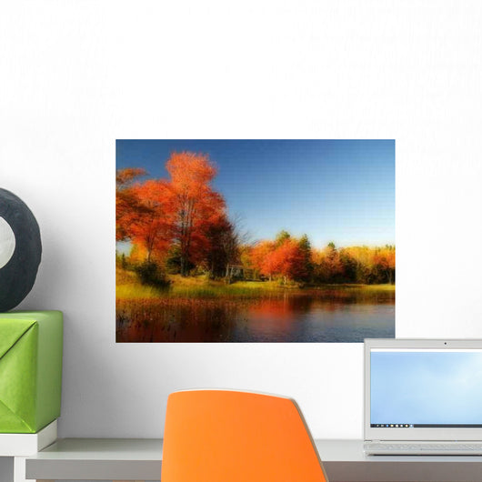 Autumn Lake Wall Decal