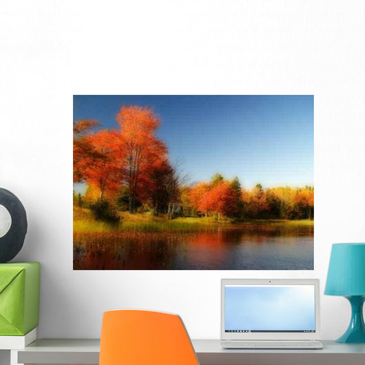 Autumn Lake Wall Decal