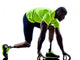 Handicapped Man Joggers Starting