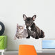 Cat and Dog British Wall Decal