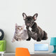 Cat and Dog British Wall Decal