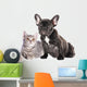 Cat and Dog British Wall Decal