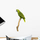 Yellow-naped Parrot (6 Years Old) Perched on a Branch, Isolated Wall Decal